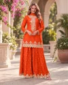 Rangoon By Aurraa Chinon Embroidery Designer Sharara Suits 